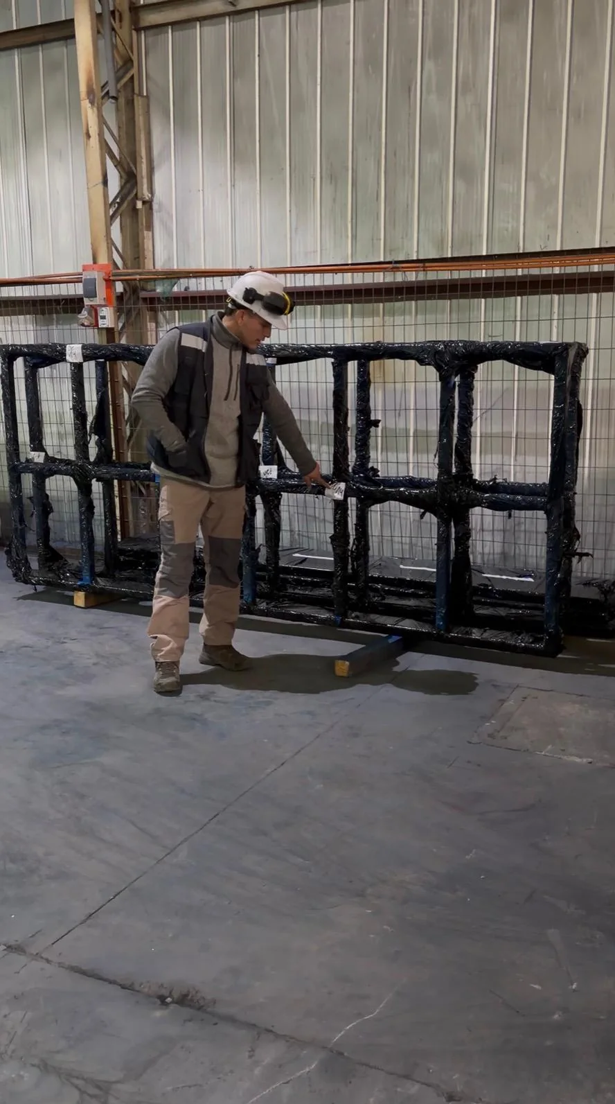 Control de una estructura fabricada